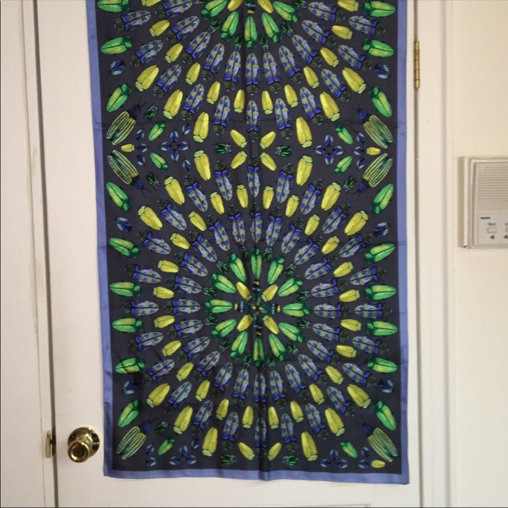 Tory Burch Beetle Silk Scarf